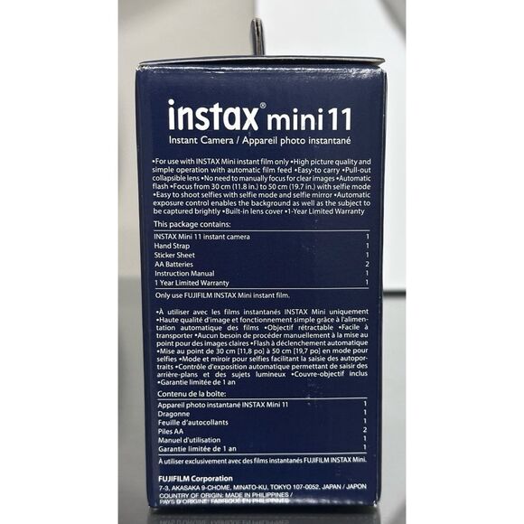 Fujifilm Instax Mini 11 Instant Camera - ICE WHITE - Picture 3 of 10